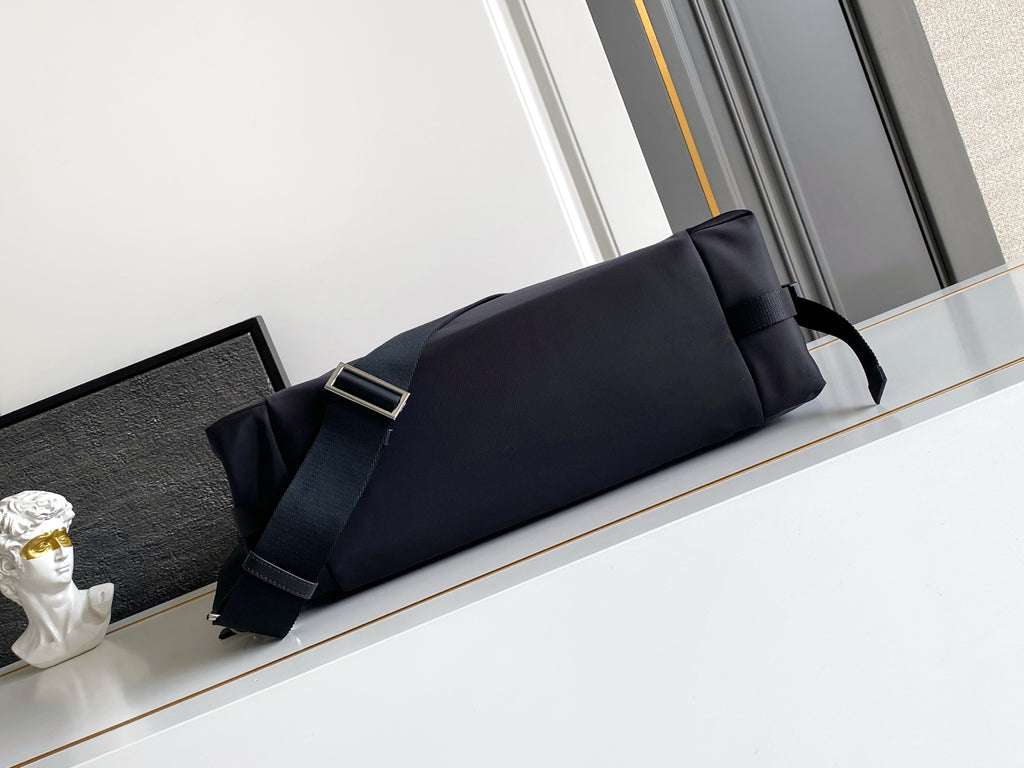 Prada Explore Hobo Bag in Re-Nylon and Leather — Black
