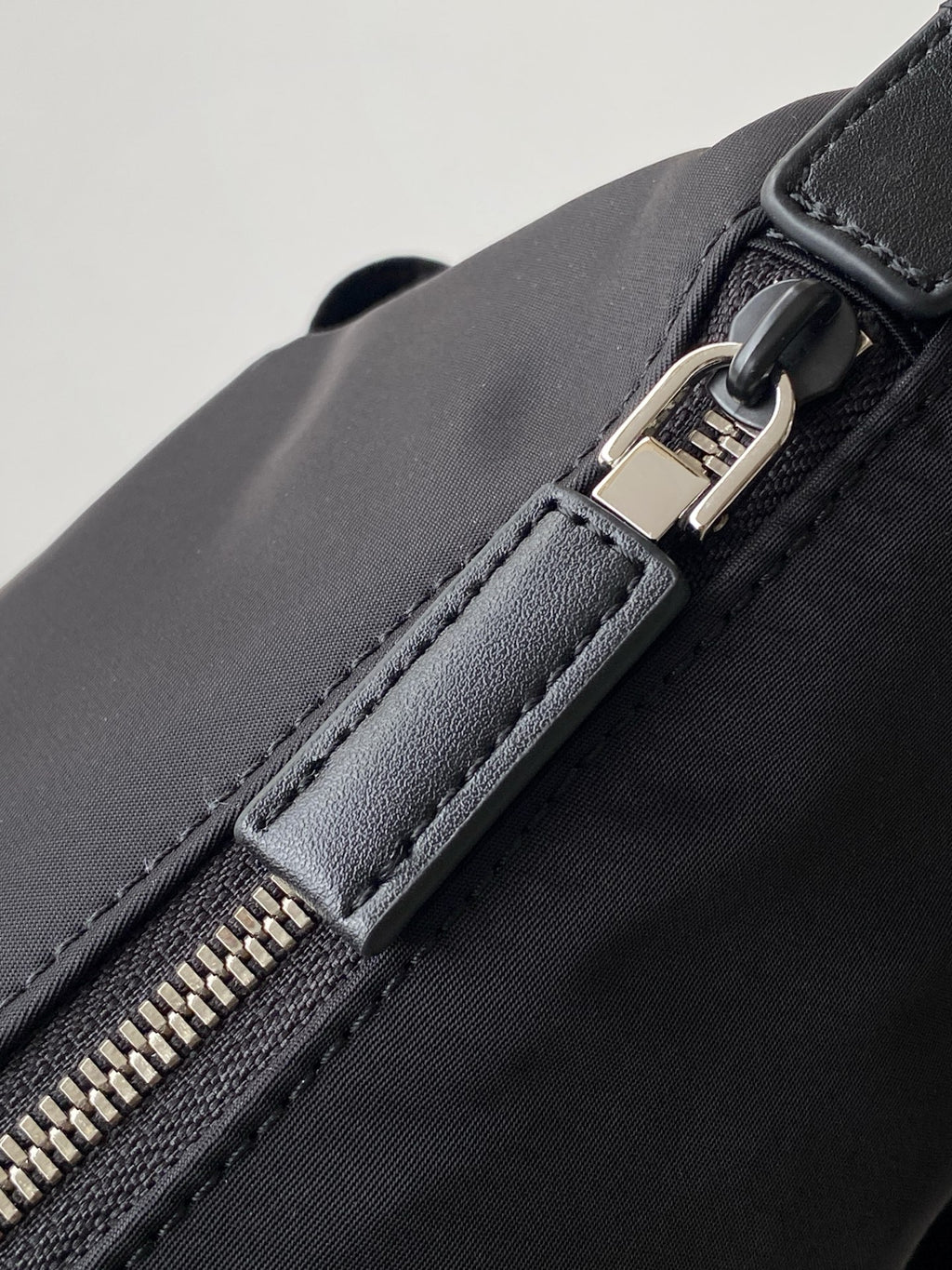 Prada Explore Hobo Bag in Re-Nylon and Leather — Black