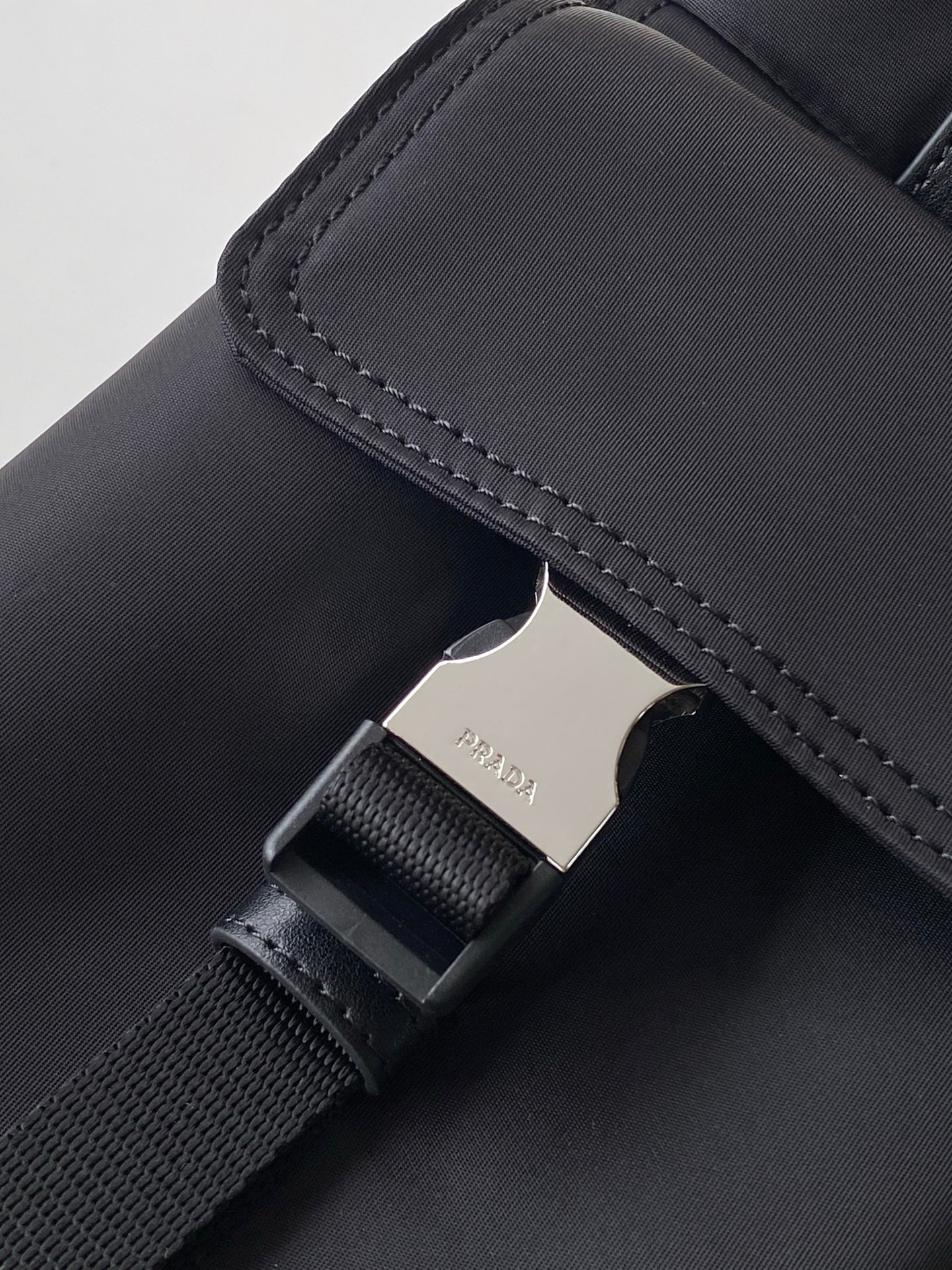 Prada Explore Hobo Bag in Re-Nylon and Leather — Black
