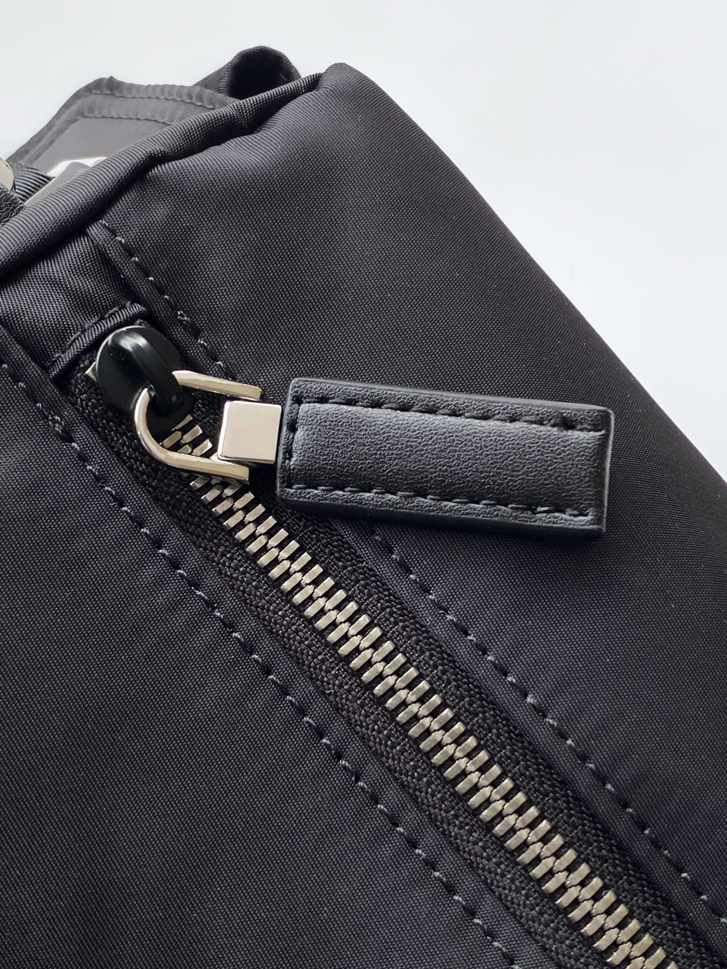 Prada Explore Shoulder Bag in Re-Nylon and Leather — Black