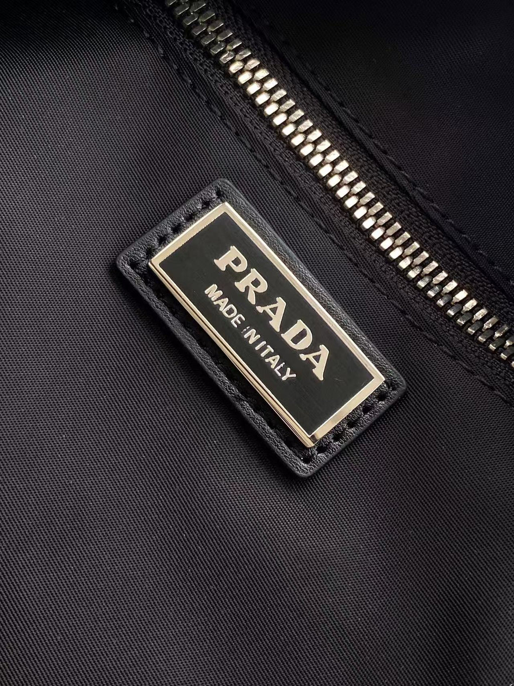 Prada Explore Shoulder Bag in Re-Nylon and Leather — Black