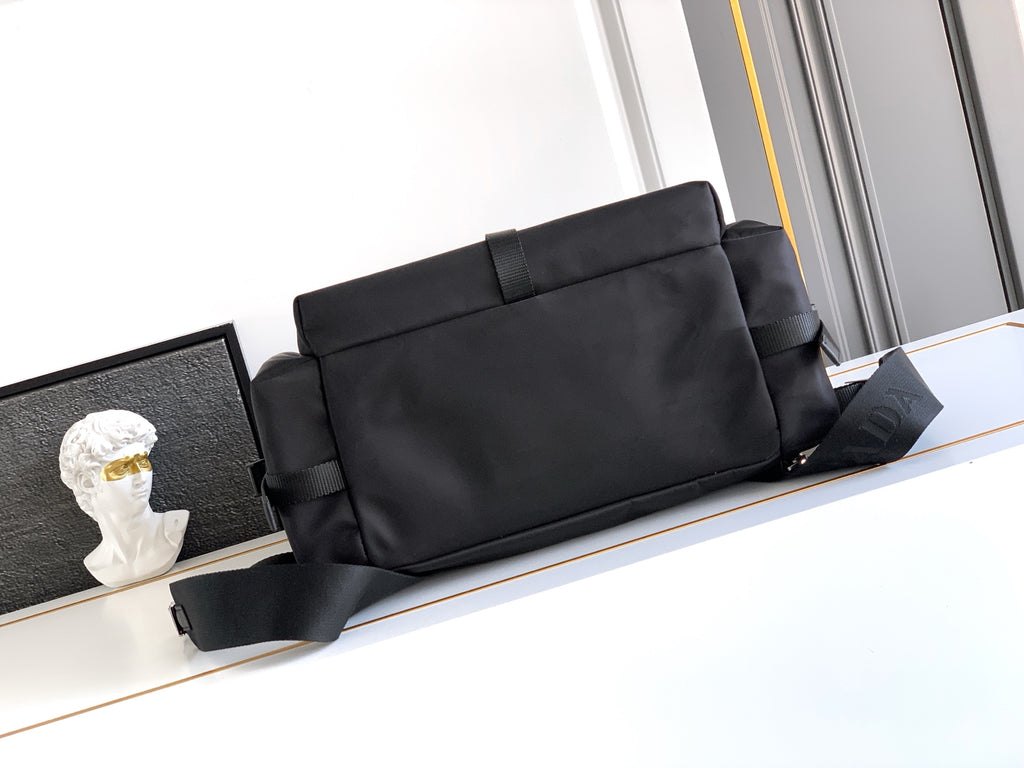 Prada Explore Backpack in Re-Nylon and Leather — Black