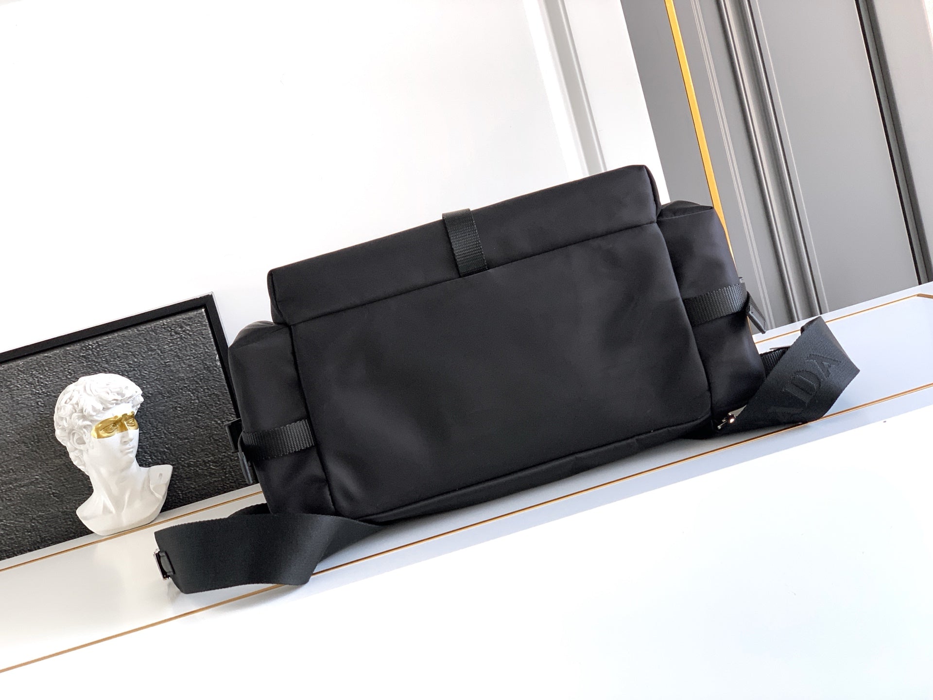 Prada Explore Backpack in Re-Nylon and Leather — Black