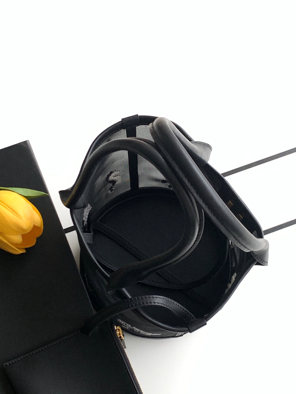 Chanel 26M Mesh Bucket Bag Black