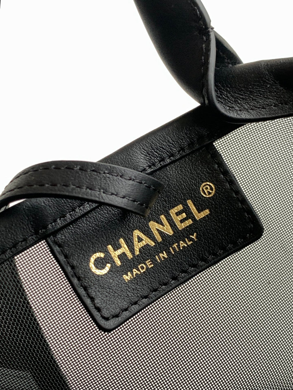 Chanel 26M Mesh Bucket Bag Black