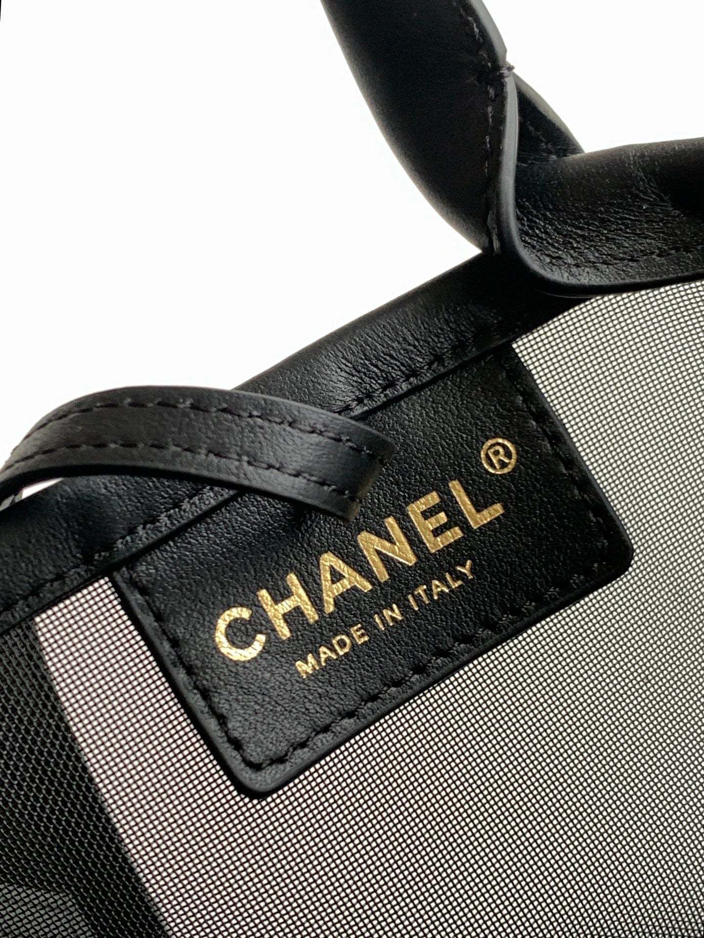 Chanel 26M Mesh Bucket Bag Black