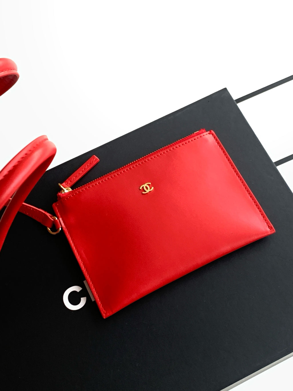 Chanel 26M Mesh Bucket Bag Red