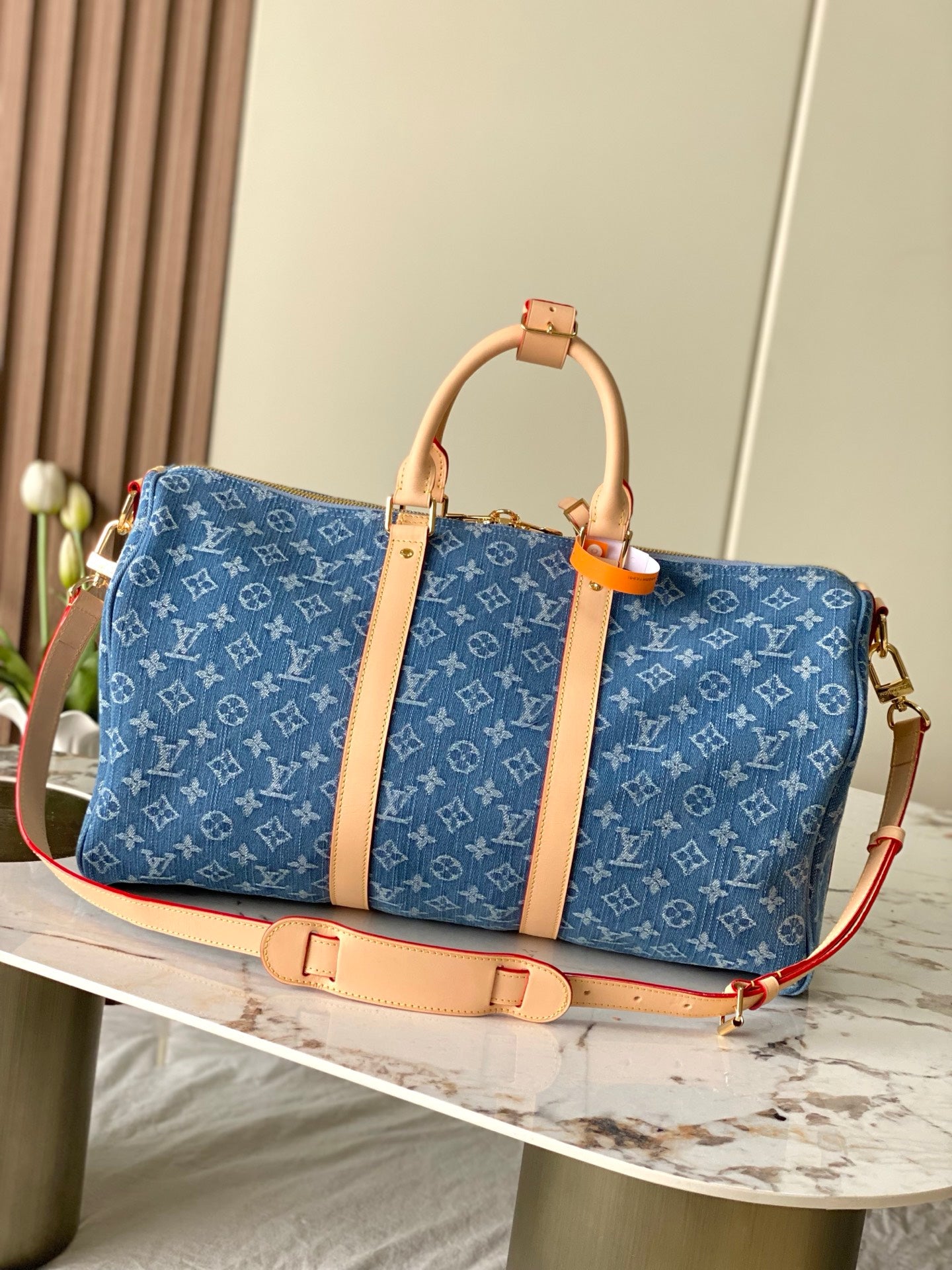 Louis Vuitton Keepall Bandoulière 45 - Denim Blue Monogram