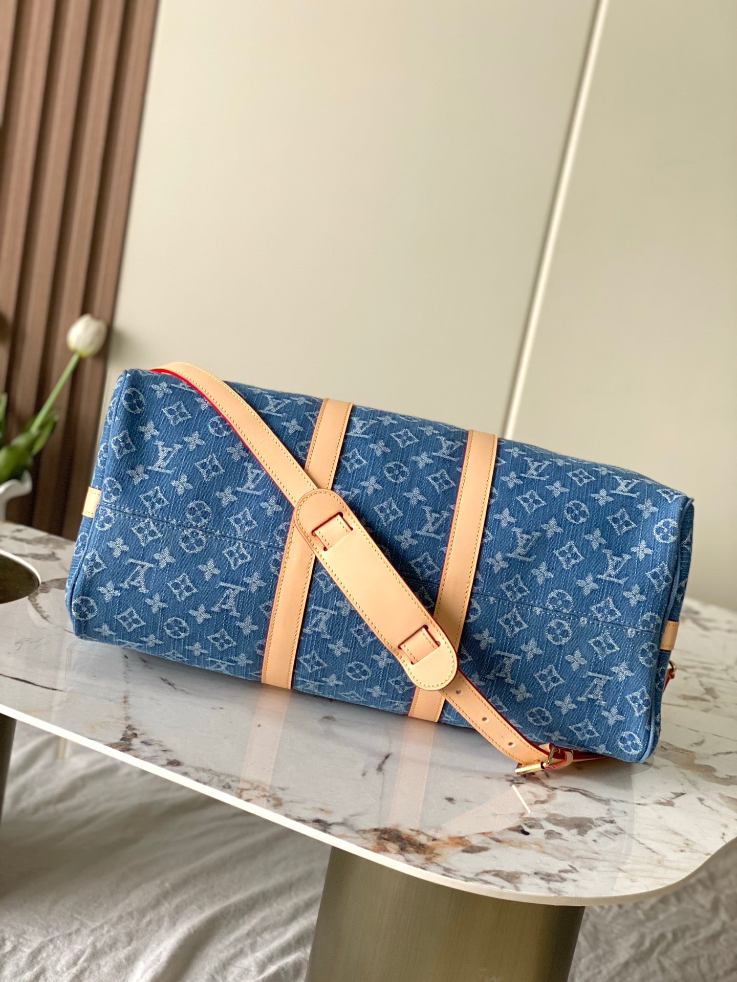 Louis Vuitton Keepall Bandoulière 45 - Denim Blue Monogram