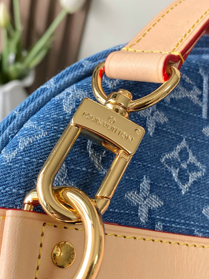 Louis Vuitton Keepall Bandoulière 45 - Denim Blue Monogram