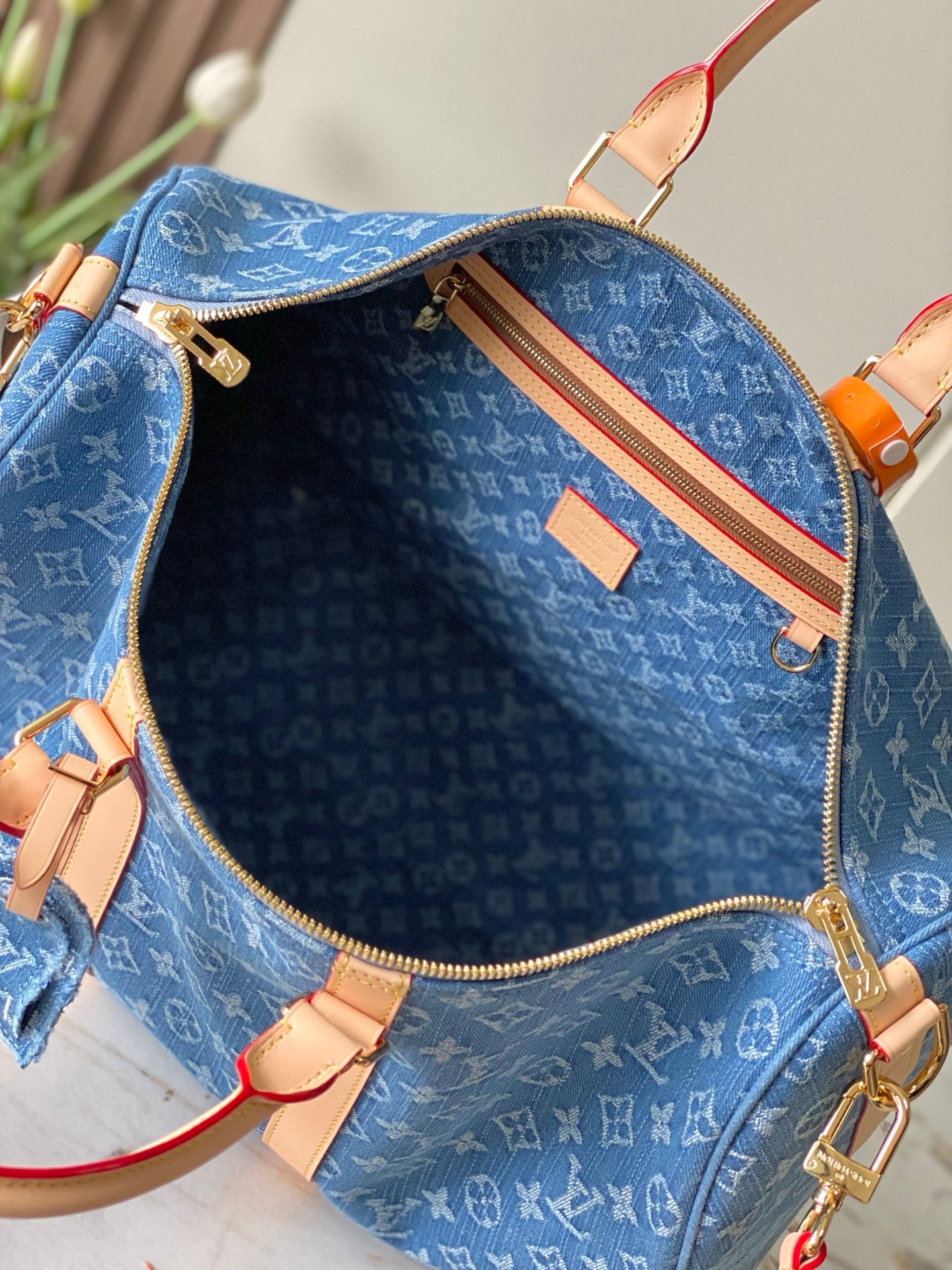 Louis Vuitton Keepall Bandoulière 45 - Denim Blue Monogram