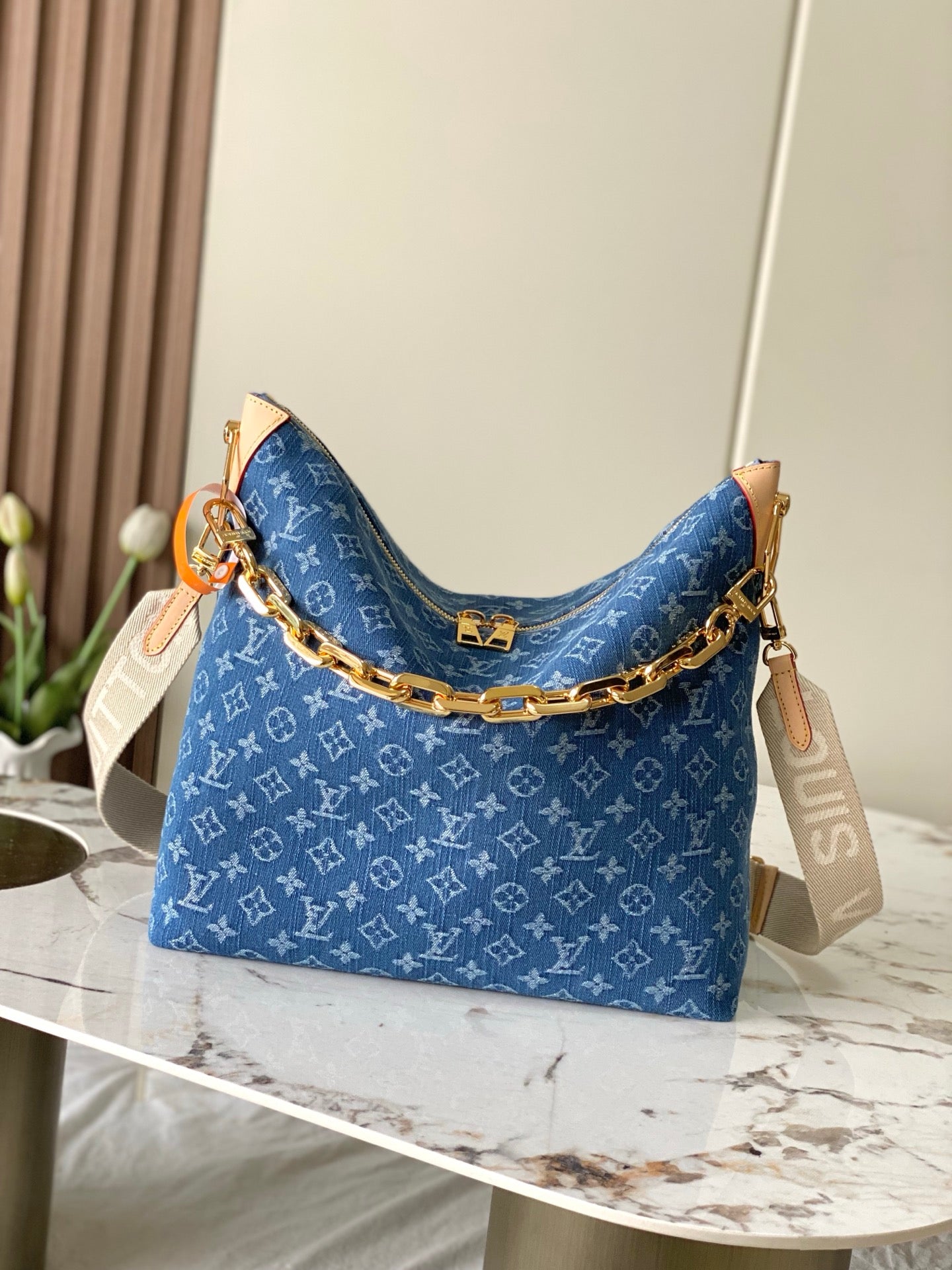 Louis Vuitton Coussin Hobo MM - Denim Blue Monogram