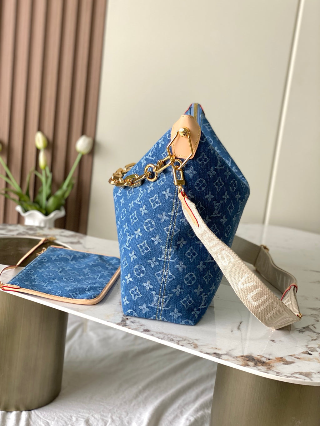 Louis Vuitton Coussin Hobo MM - Denim Blue Monogram