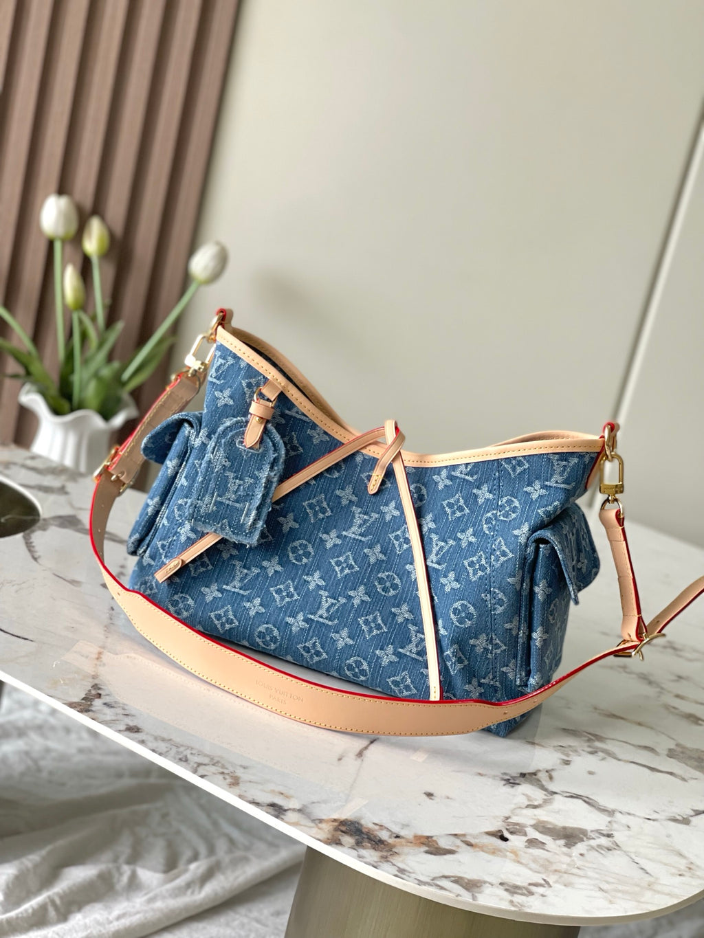 Louis Vuitton Carryall Cargo Small - Denim Blue Monogram
