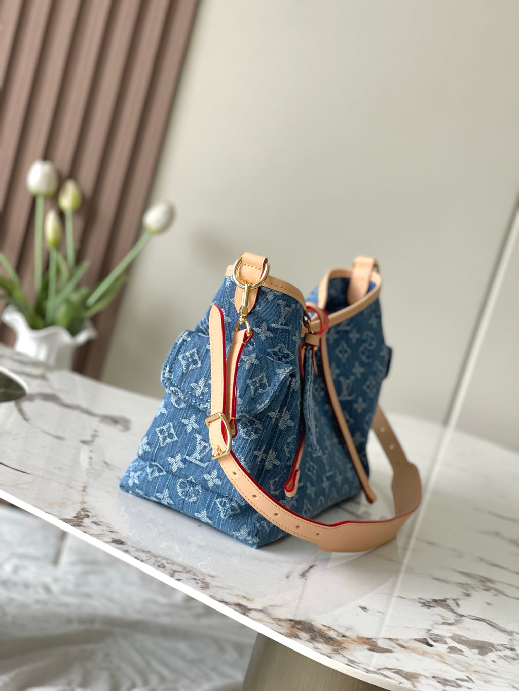 Louis Vuitton Carryall Cargo Small - Denim Blue Monogram
