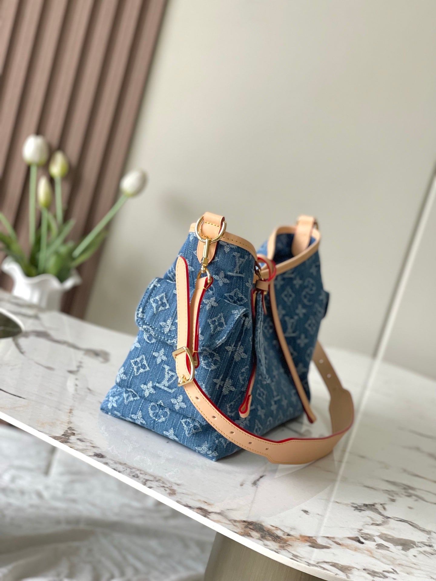 Louis Vuitton Carryall Cargo Small - Denim Blue Monogram