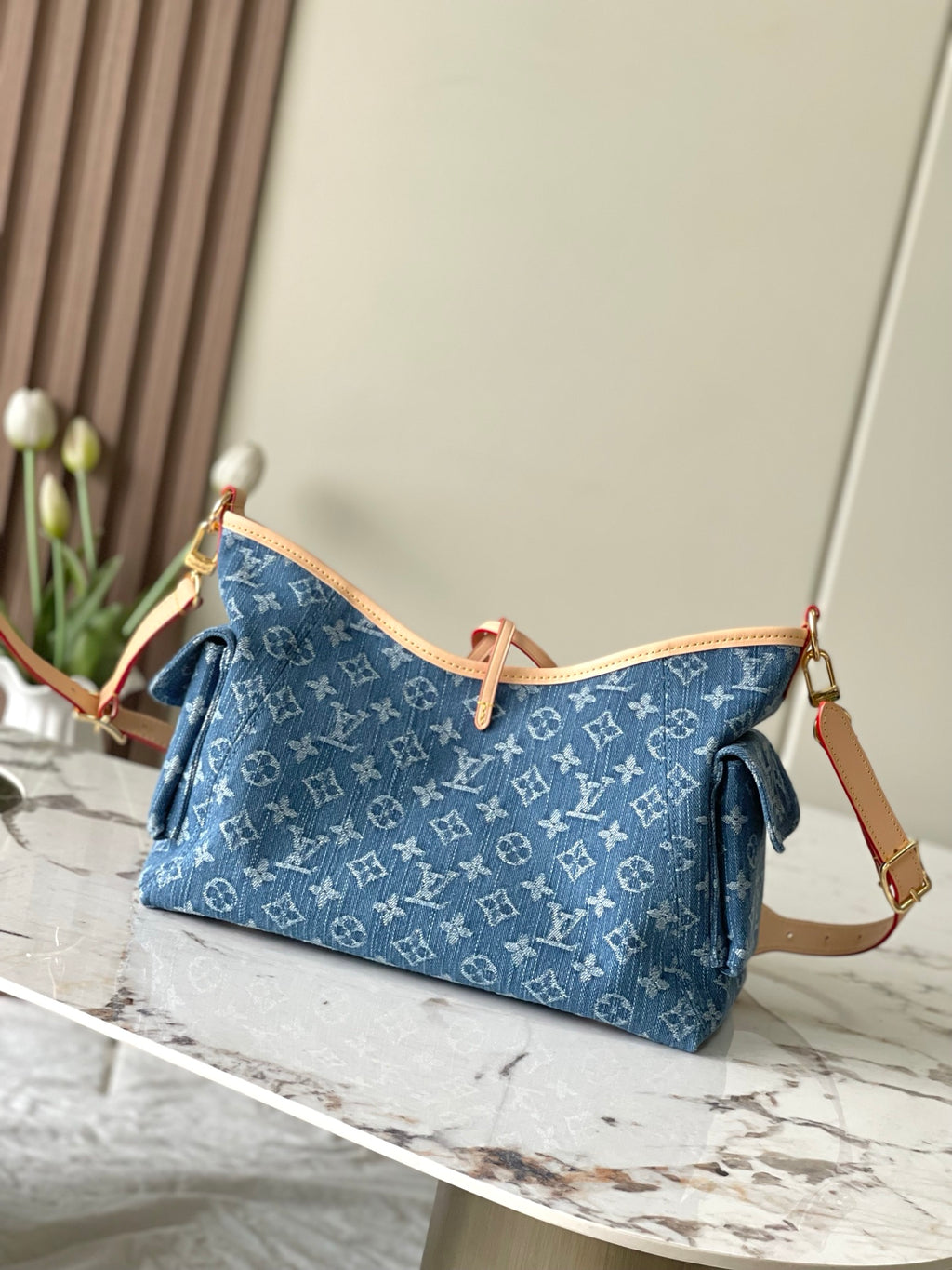 Louis Vuitton Carryall Cargo Small - Denim Blue Monogram