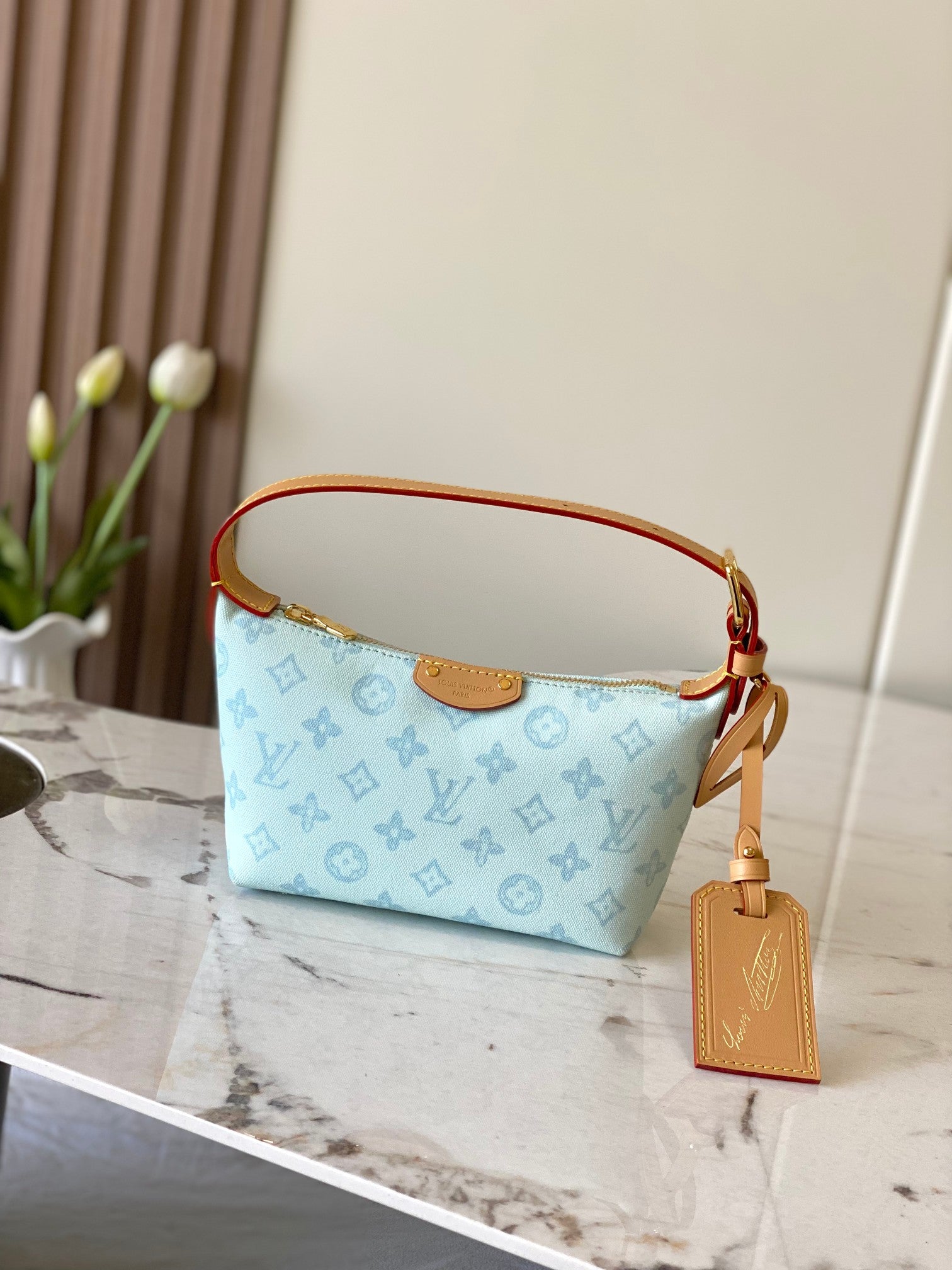 Louis Vuitton Hills Pochette - Lemon Yellow Monogram Denim
