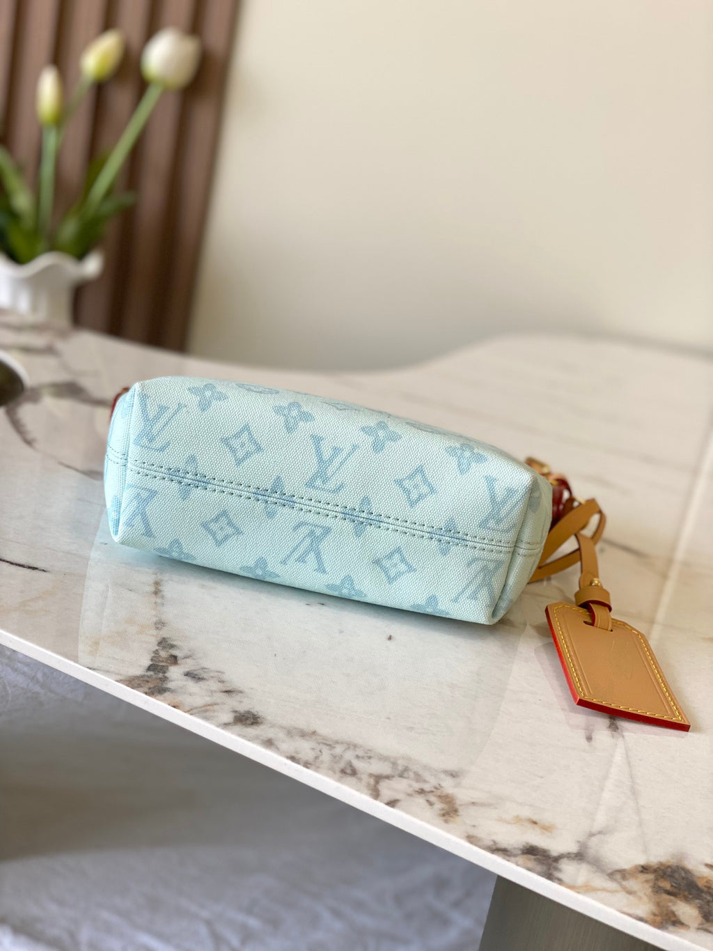 Louis Vuitton Hills Pochette - Lemon Yellow Monogram Denim