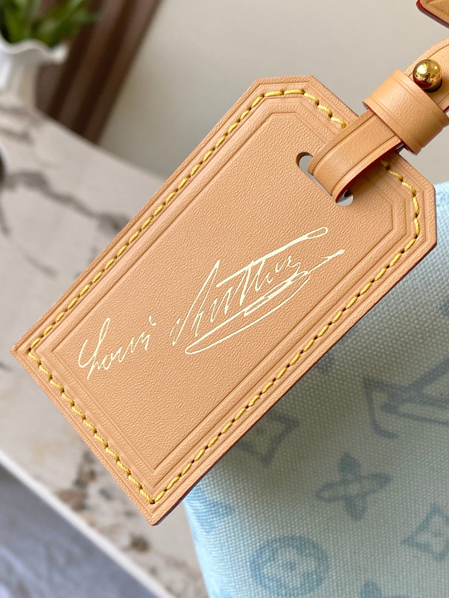 Louis Vuitton Hills Pochette - Lemon Yellow Monogram Denim