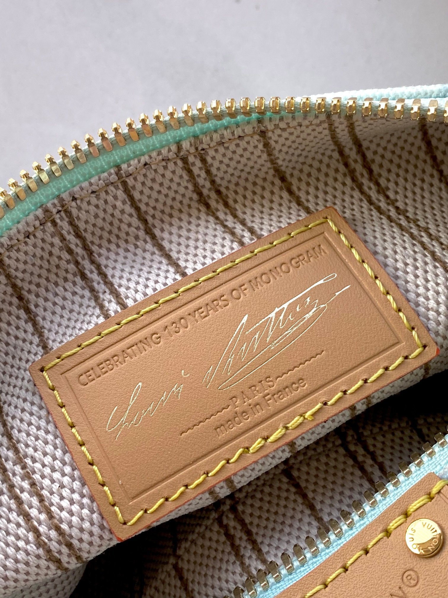Louis Vuitton Hills Pochette - Lemon Yellow Monogram Denim