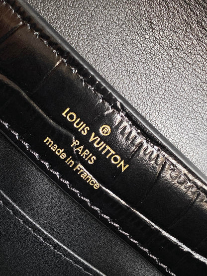 Louis Vuitton Capucines Mini - Crocodile Embossed Leather Black