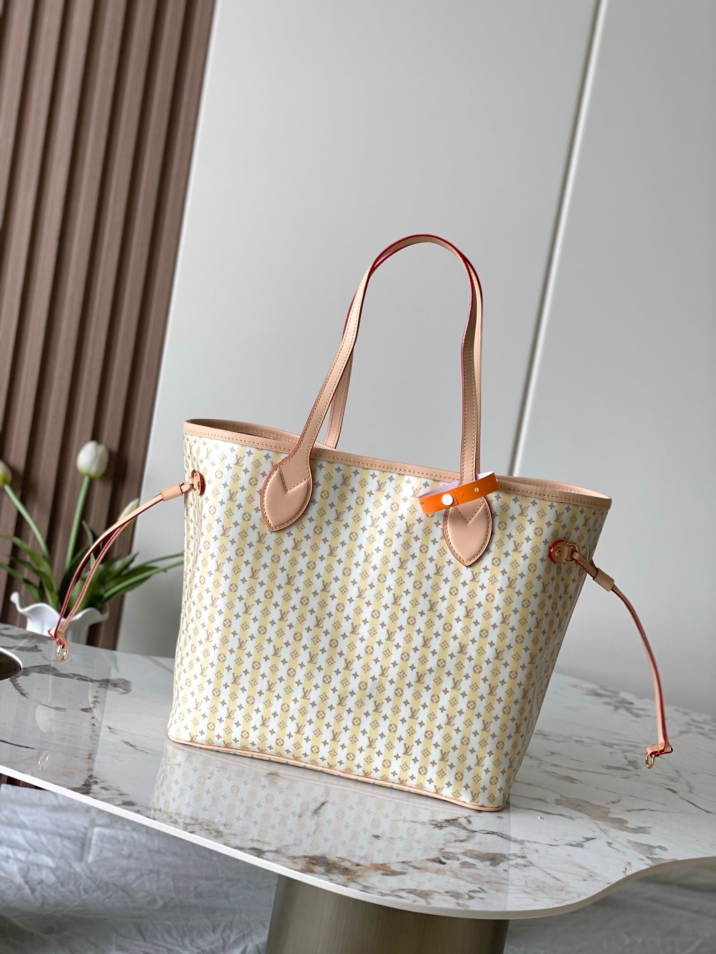 Louis Vuitton Neverfull MM - LV Stamp Light Yellow Monogram