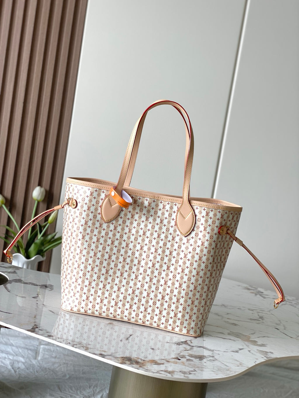 Louis Vuitton Neverfull MM - LV Stamp Nude Monogram