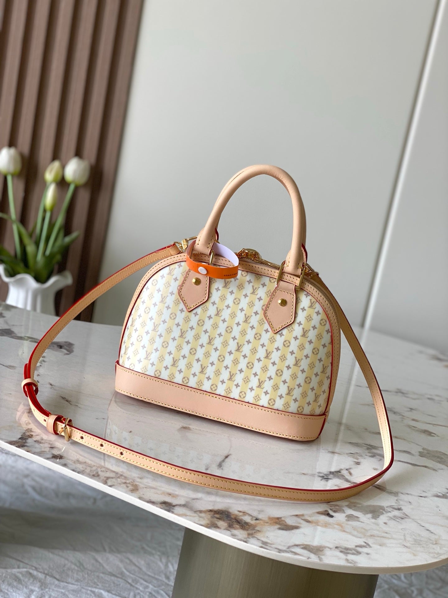 Louis Vuitton Alma BB – LV Stamp Monogram Handbag (M28672)