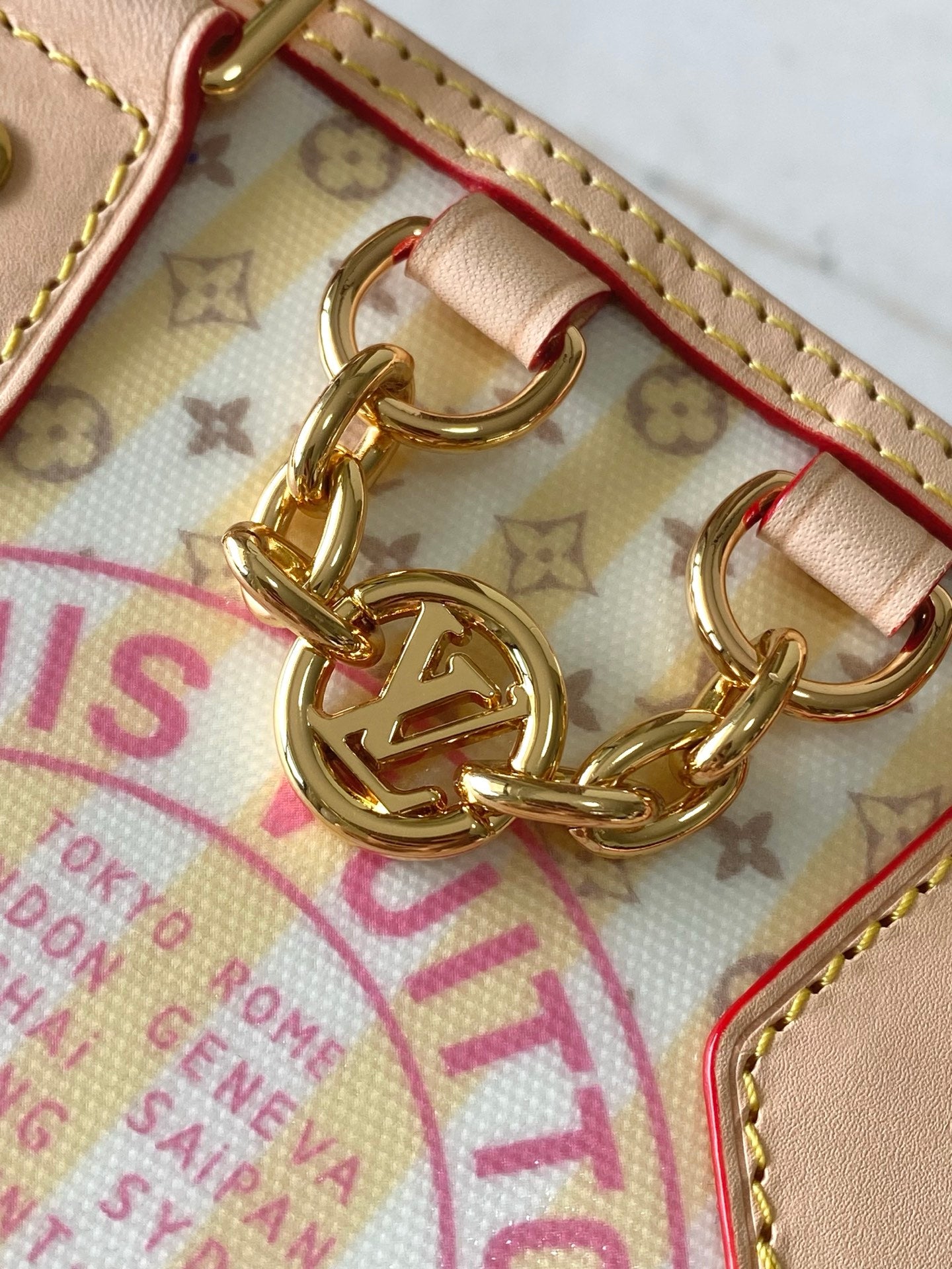 Louis Vuitton Alma BB – LV Stamp Monogram Handbag (M28672)