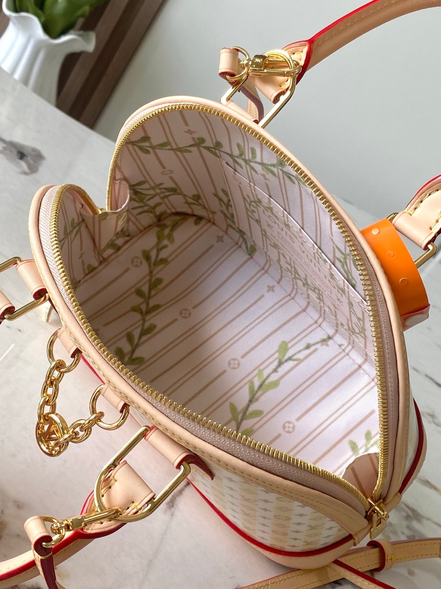 Louis Vuitton Alma BB – LV Stamp Monogram Handbag (M28672)