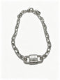 Tiffany & Co. 1837 Sterling Silver Industrial Link Chain Padlock Bracelet