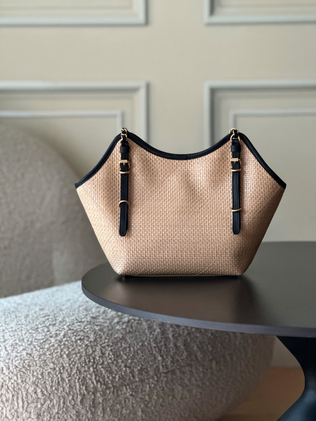 Chanel 25S Maxi Hobo Bag — Grass-Woven Cowhide Tote