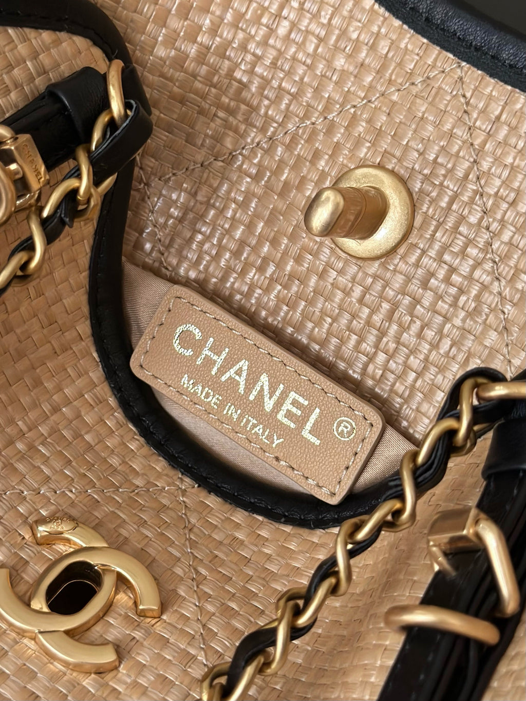 Chanel 25S Maxi Hobo Bag — Grass-Woven Cowhide Tote