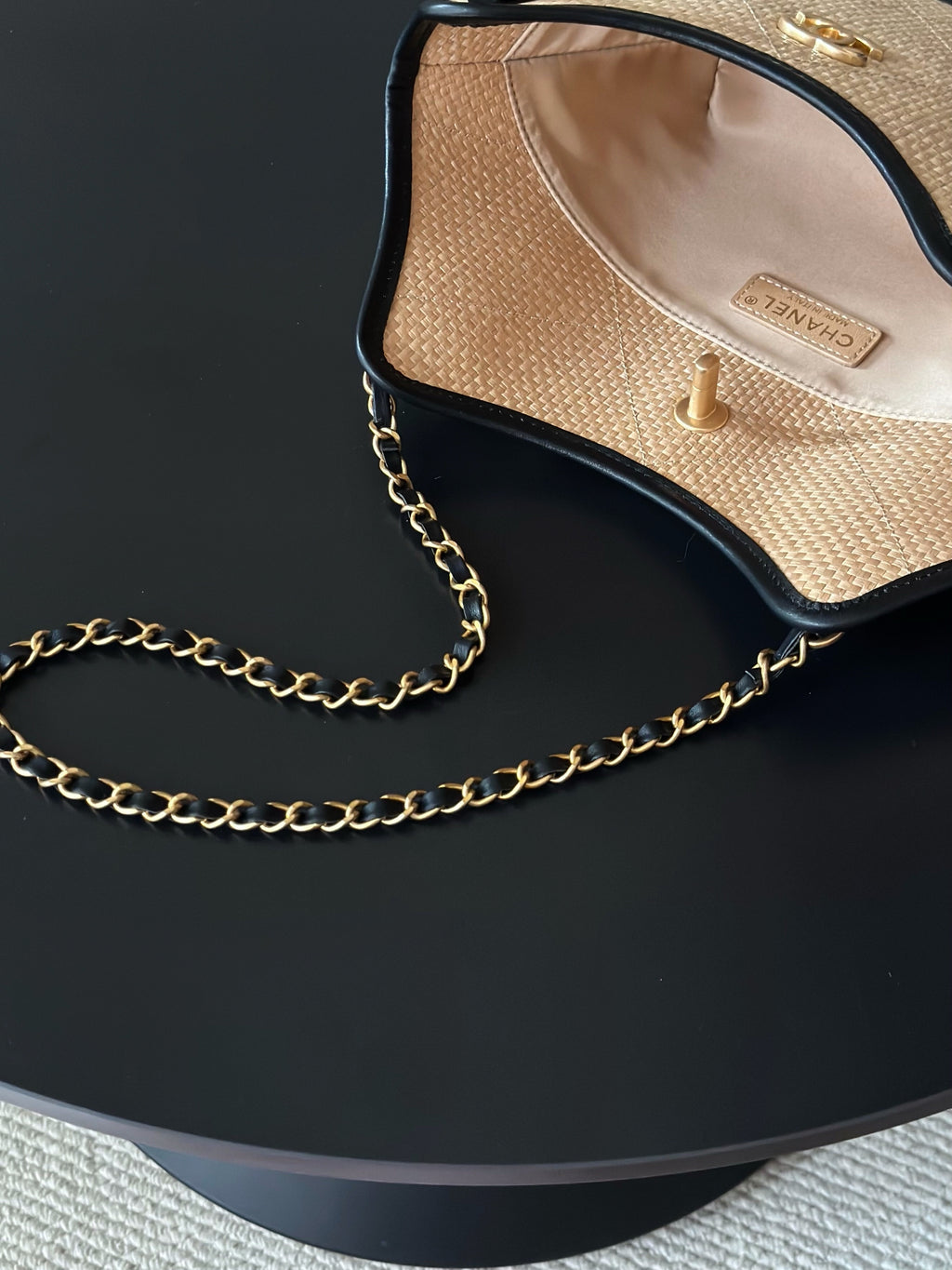 Chanel 25S Maxi Hobo Bag — Grass-Woven Cowhide Tote