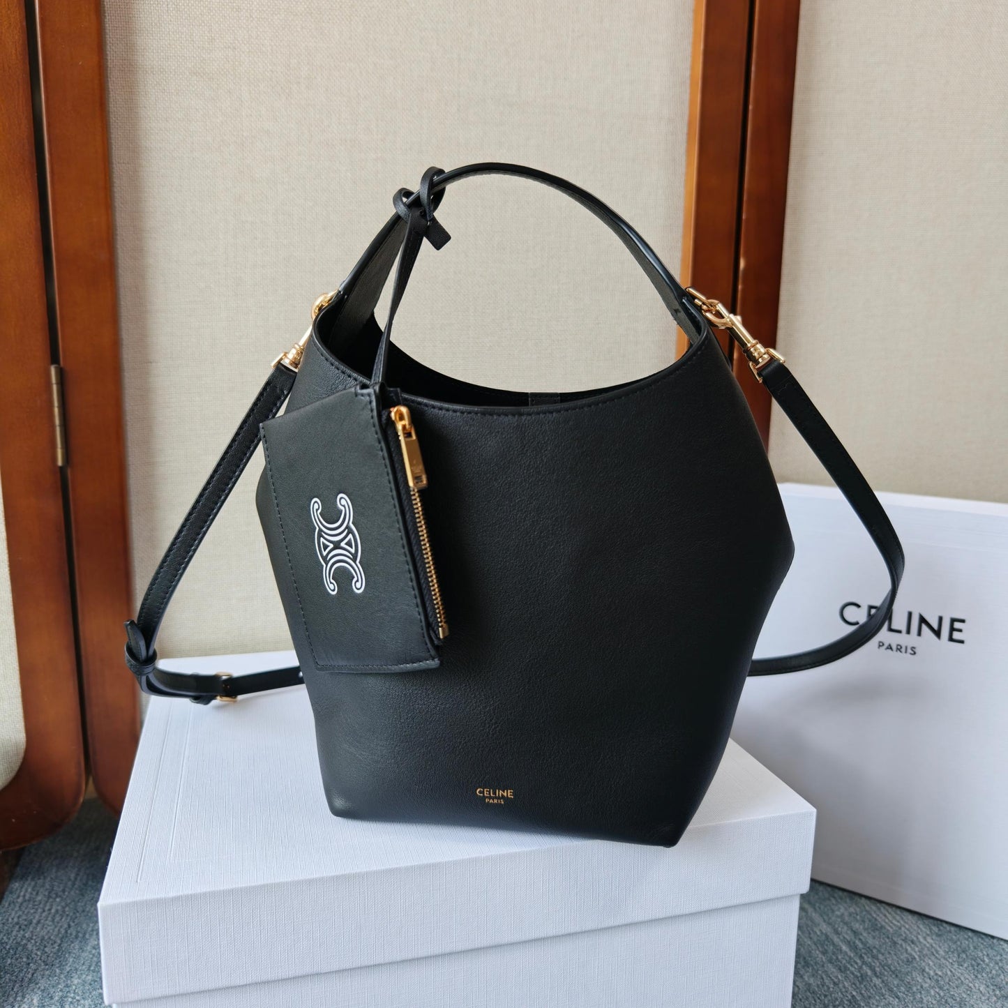 Celine Teen Hobo Bag – Black