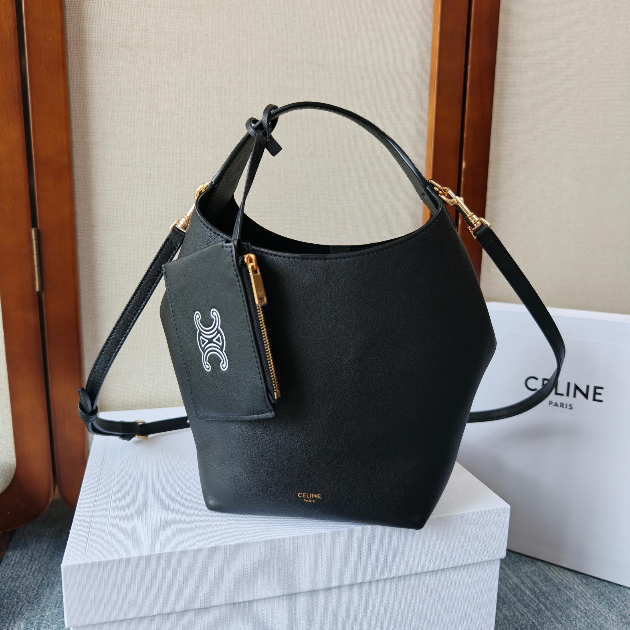 Celine Teen Hobo Bag – Black