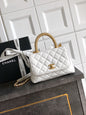 Chanel Coco Handle 19 Ivory White Gold Diamond Handle 25A
