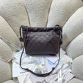 Chanel 25 Small Hobo Bag Dark Brown Lambskin & Gold