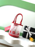 Chanel 26M Mesh Bucket Bag Red