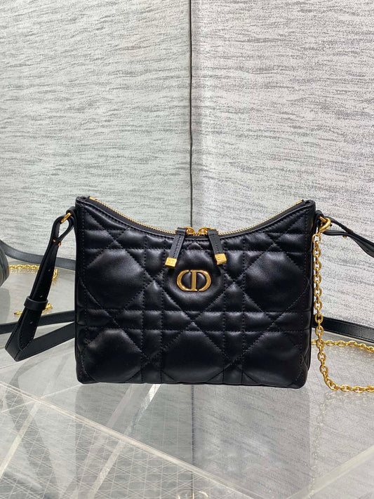 Dior Miss Dior Hobo Bag Black Cannage Lambskin & Gold — AW Collection