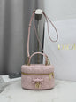 Dior Adiorable Mini Vanity Case — Blush Pink Cannage Lambskin with Gold Hardware