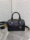 Dior Groove 20 Mini Boston Bag — Black Cannage Lambskin